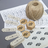Tags and labels for beeswax candles