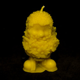 Beeswax candle - Hedgehog with flowers