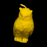 Beeswax candle - Owl