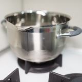 Cooking pot on a stove