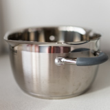 Cooking pot for a double boiler
